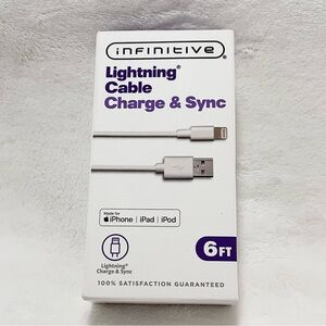 Infinitive Lightning Cable Charge Sync 6 Ft. NIB